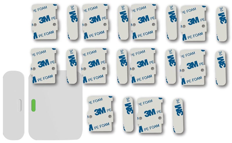 WirelessFinest 20x Replacement Secure Hold Adhesive Tape for SimpliSafe Entry Sensors Magnets, Strong Hold Double-Sided Pads for Easy Installation On Door Window, Pre-Cut No Cutting Needed, Peel & Stick, Premium - Image 1